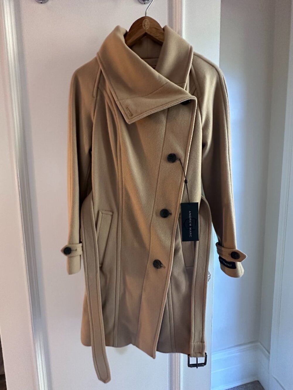 Andrew Marc Long Pea Coat Jacket